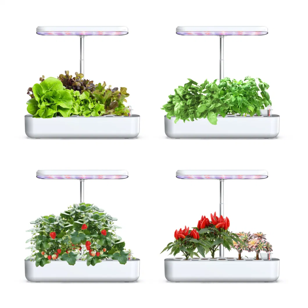 10 Pot Automatic LED Spectral Lighting Watering Plant Growing Pots Scientific Growing Smart Plant