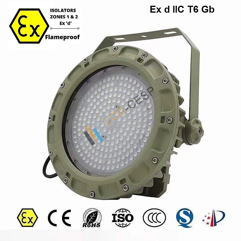 IP66 LED Hazardous Classified Flood Light Natural Gas Plant Lighting The Highest Performance for All Installations 130-140lm/W 50W 60W 80W 100W Lamp for 5 Years